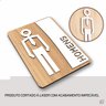 Placa para Banheiro Plaquinha Homens Cor Branco - 2