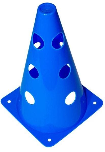 Kit Cone de Marcação com 12 Furos Azul com 6 unidades - 1