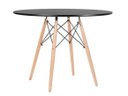 Ver imagem 4 de Conjunto de Jantar Eiffel: Mesa 120cm Preta e 6 Cadeiras Dkr - Design e Estilo