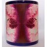CANECA DE CERÂMICA AZUL ESCURO COM FAIXA BRANCA (CORAÇÃO) - 2
