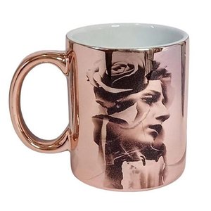 CANECA DE CERAMICA RESINADA CROMADA BRONZE (NOSSA SENHORA)