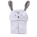 Ver imagem 1 de Toalha de Banho Forrada com Capuz Bordado Cinza