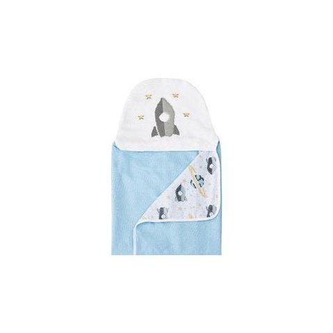 Toalha de Banho Felpuda Bordada Azul