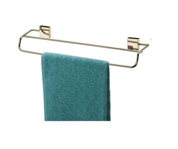 Toalheiro Duplo 45 Cm Com Kit De Fixação Dourado Future - 1