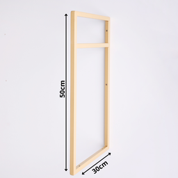 Estrutura para Prateleira 2 Niveis Industrial 50x30 Metal Dourado - 5
