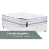 Cama Box Queen: Colchão C/vibro Massagem Castor Pocket Magnético Gold Star + Base Crc Courano - 1