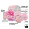 Cama Carruagem Encantada Rosa Star com Dossel e Luz Decorativa Led - Pura Magia - 4