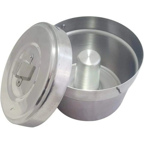 Forma Alumínio para Pudim com Tampa 20 Cm Clássica Cozinha