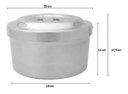 Ver imagem 3 de Forma Alumínio para Pudim com Tampa 20 Cm Clássica Cozinha