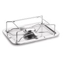 Ver imagem 1 de Réchaud Retangular sem Placa Difusora Aço Inox 3 peças Forma