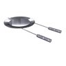 Espeto Disco Bifeteira Inox com Cabo Aluminio Chapa Qualinox - 1