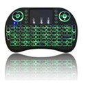 Ver imagem 1 de Mini Teclado Mouse Touch sem Fio Tv Box Wireless com Luz Backlit