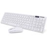 Kit Teclado E Mouse Sem Fio Wifi Usb 1600dpi 2.4ghz Slim Pc Branco - 1