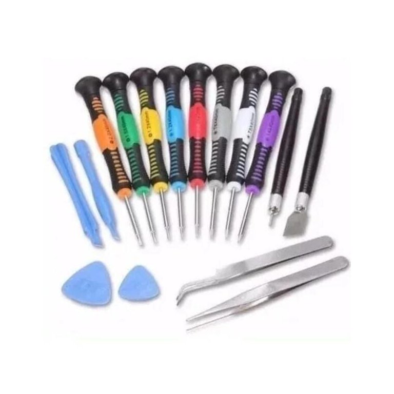 Kit Chaves Ferramenta 16 Peças Abrir Celular Iphone Precisão