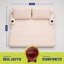 Ver imagem 4 de Sofá Cama Nami 1,50m Xpand Tech Tecido Velourê Bege Cama Inbox