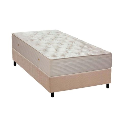 Cama Box Crc Solteiro +Colchão Molas Super Pocket Orthotel Slx Ortobom 88