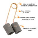 Ver imagem 4 de 6 Unidades Rolo Poliéster Pinta Grade e Cercas Duplo 5cm Roma