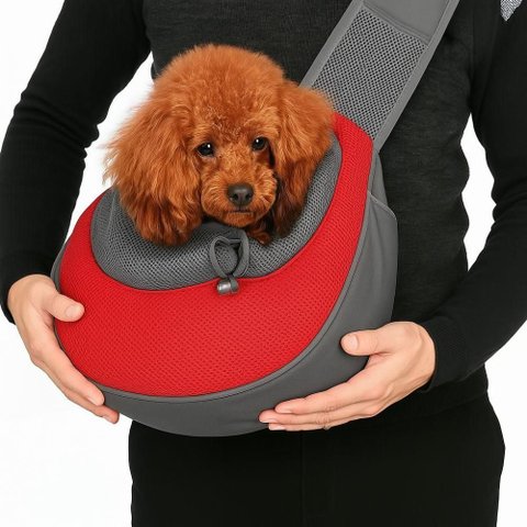 Bolsa Canguru Transporte Pet Cachorro Gato Modelo Tiracolo Comporta Celular Bolsos Laterais Uso Diar