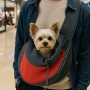 Ver imagem 3 de Bolsa Canguru Transporte Pet Cachorro Gato Modelo Tiracolo Comporta Celular Bolsos Laterais Uso Diar