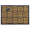Capacho de Porta Fibra de Coco e Borracha 40x60cm - Rio Home Geométrico - 1