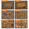 Capacho de Porta Fibra de Coco e Borracha 40x60cm - Rio Home Geométrico - 5