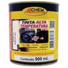 Tinta Alta Temperatura 600° Preto Allchem + Trincha 2 Pol - 3