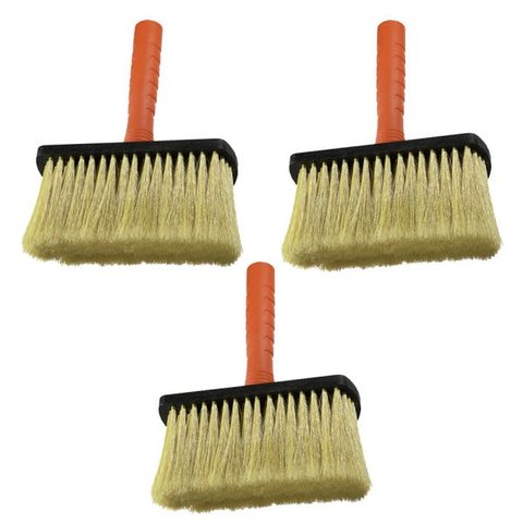 3 Broxa Trincha Grande 18 cm Jumbo Atlas Pintura Limpeza