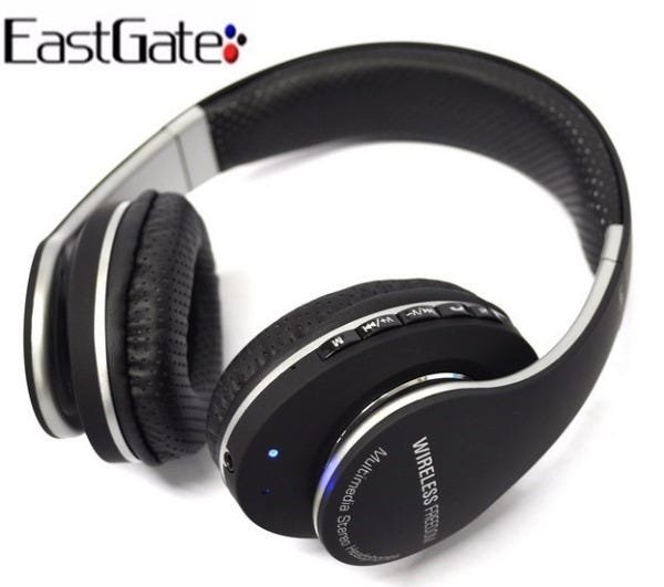 Fone Bluetooth Stereo Headset Áudio 2 Canais com Microfone Eastgate - Preto - 1