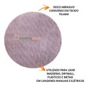 Ver imagem 2 de Kit 25 Discos de Lixas Telada para Lixadeiras 150mm C/Velc Nº 320