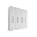 Ver imagem 1 de Guarda Roupa Casal Porto 8 Portas 4 Gavetas Branco Tx - Aramóveis