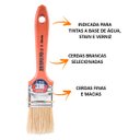 Ver imagem 2 de 11 Trincha Pincel Verniz E Stain Atlas 1 1/2 Polegada 396