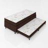 Bicama Box Solteiro Ortopédico C/ Auxiliar 2x1 - E-shop Casa - Suede Marrom - 6