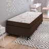 Bicama Box Solteiro Ortopédico C/ Auxiliar 2x1 - E-shop Casa - Suede Marrom - 3