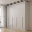 Ver imagem 6 de Guarda-Roupa Casal Porto 8 Portas 4 Gavetas 100% MDF Branco - Panorama Móveis