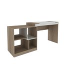 Ver imagem 2 de Conjunto Home Office com Escrivaninha Multifuncional e Armário 2 Portas Móveis