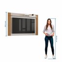 Ver imagem 4 de Painel para Tv até 65" Nt1375 Ripado Off White/freijó Notável Móveis