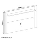 Ver imagem 5 de Painel para Tv até 65" Nt1375 Ripado Off White/freijó Notável Móveis