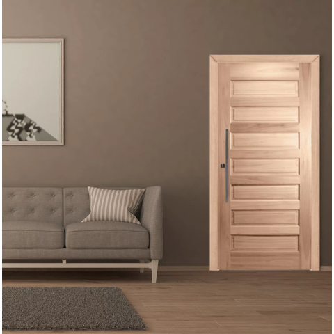 Porta de Madeira Folha 210cmx90cmx3cm Pe28 Esel