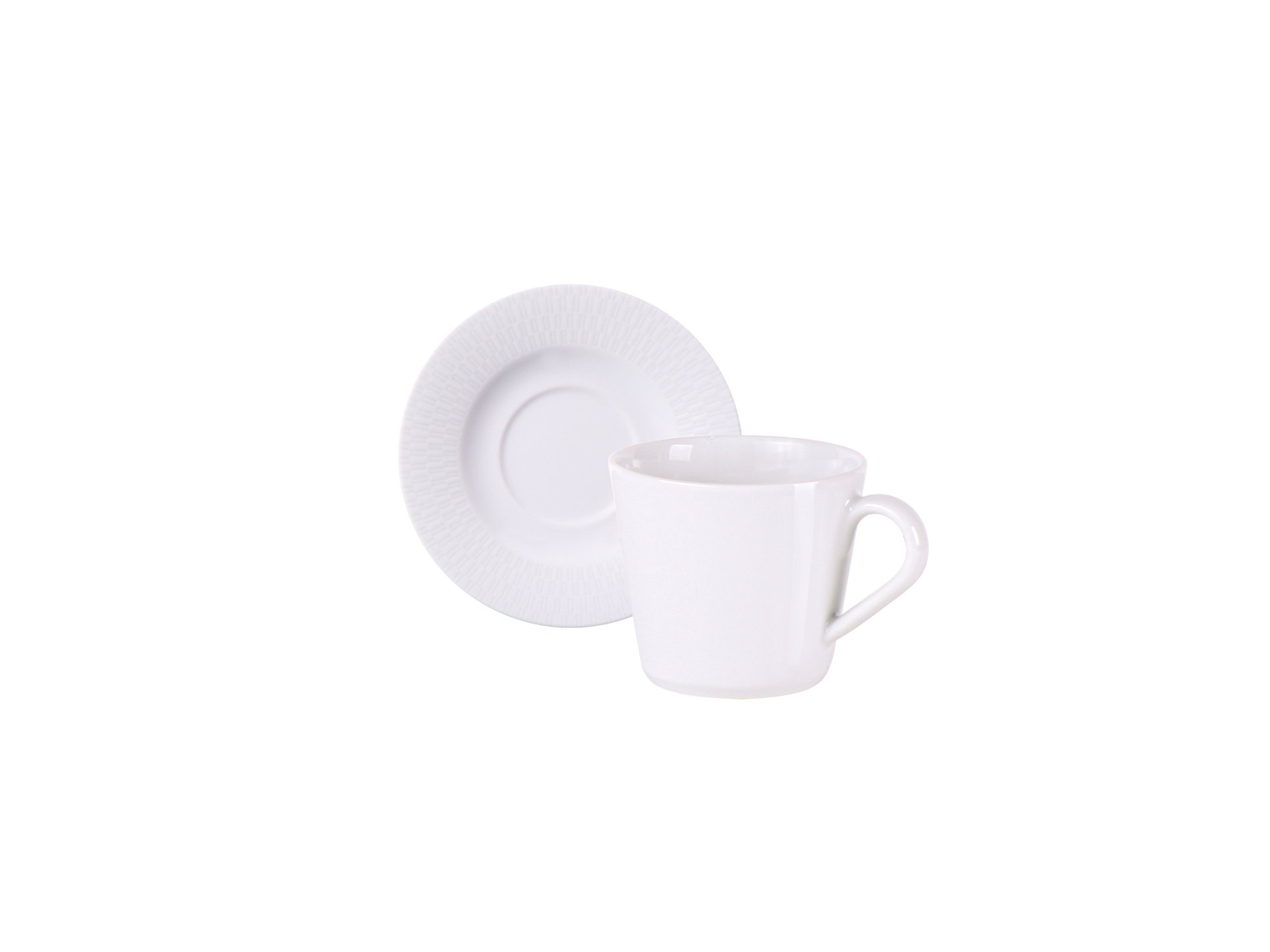 Conjunto Xícara e Pires de Chá Tramontina Santorini em Porcelana Decorada, 185 Ml 96580/043 - 1