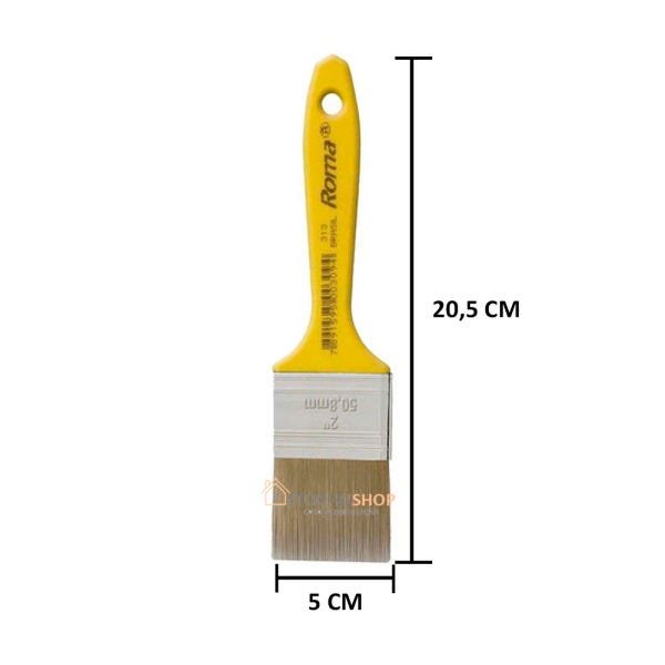 Kit 12 Pincel Trincha 2 Polegada Roma Verniz Pro 313 | MadeiraMadeira