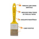 Ver imagem 3 de Kit 12 Pincel Trincha 2 Polegada Roma Verniz Pro 313