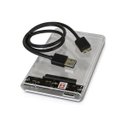 Ver imagem 2 de Adaptador Case De Gaveta Hd Sata Externo Notebook Slim Usb 3.0 - Transparente