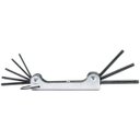 Ver imagem 1 de Jogo Chave Torx Tipo Canivete de Bolso Prático 8 Pontas com Medidas T9 T10 T15 T20 T25 T27 T30 T40