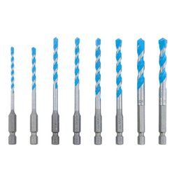 Jogo Brocas Geral Alvenaria Madeira Metal e outros Multiconstruction 3 A 8mm Hex-9 Sextavada Bosch - 2