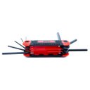 Ver imagem 2 de Jogo de Chave Allen Tipo Canivete Prática 1,5 a 8mm 8 Peças