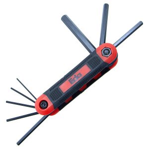 Jogo de Chave Allen Tipo Canivete Prática 1,5 a 8mm 8 Peças