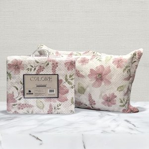 Kit Cobre Leito Colcha Queen Estampado Doce Vida - Colore - 2,30x2,50m