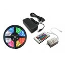 Ver imagem 1 de Fita de Led RGB 5050 com Controle Remoto 5 Metros A Prova D'Água Dupla Face 300 LEDs com Fonte 12V