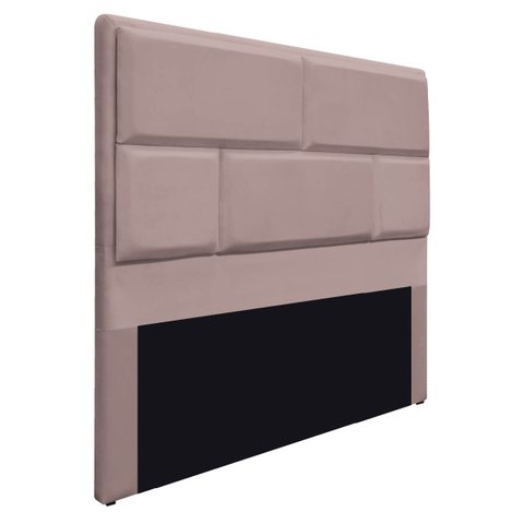 Cabeceira Queen Brick P02 160 cm para cama Box Linho - Doce Sonho Móveis CABECEIRA QUEEN CABECEIRA E