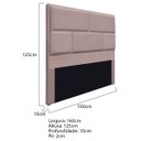 Ver imagem 3 de Cabeceira Queen Brick P02 160 cm para cama Box Linho - Doce Sonho Móveis CABECEIRA QUEEN CABECEIRA E